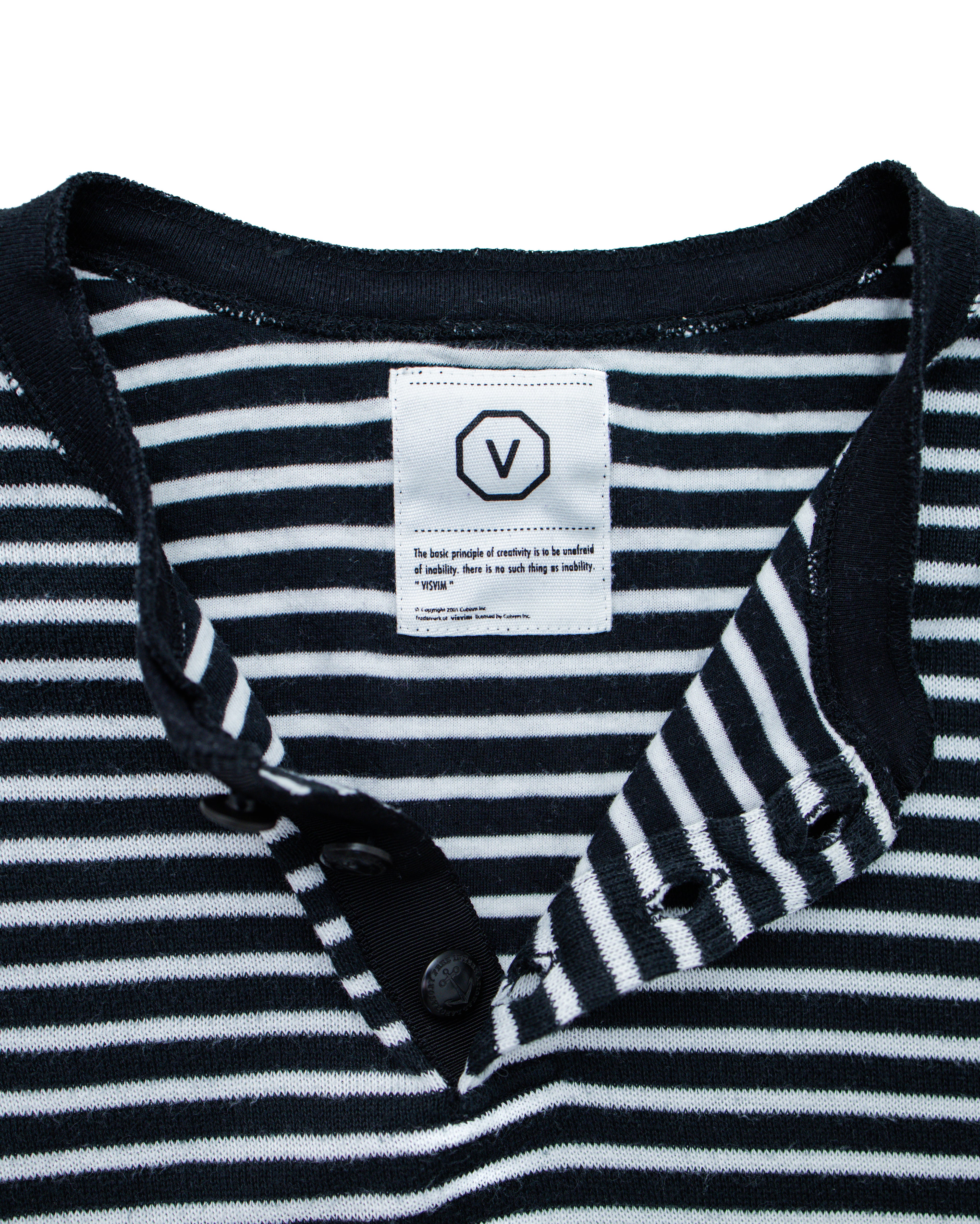 2000s Visvim Sailor's Striped Henley L/S