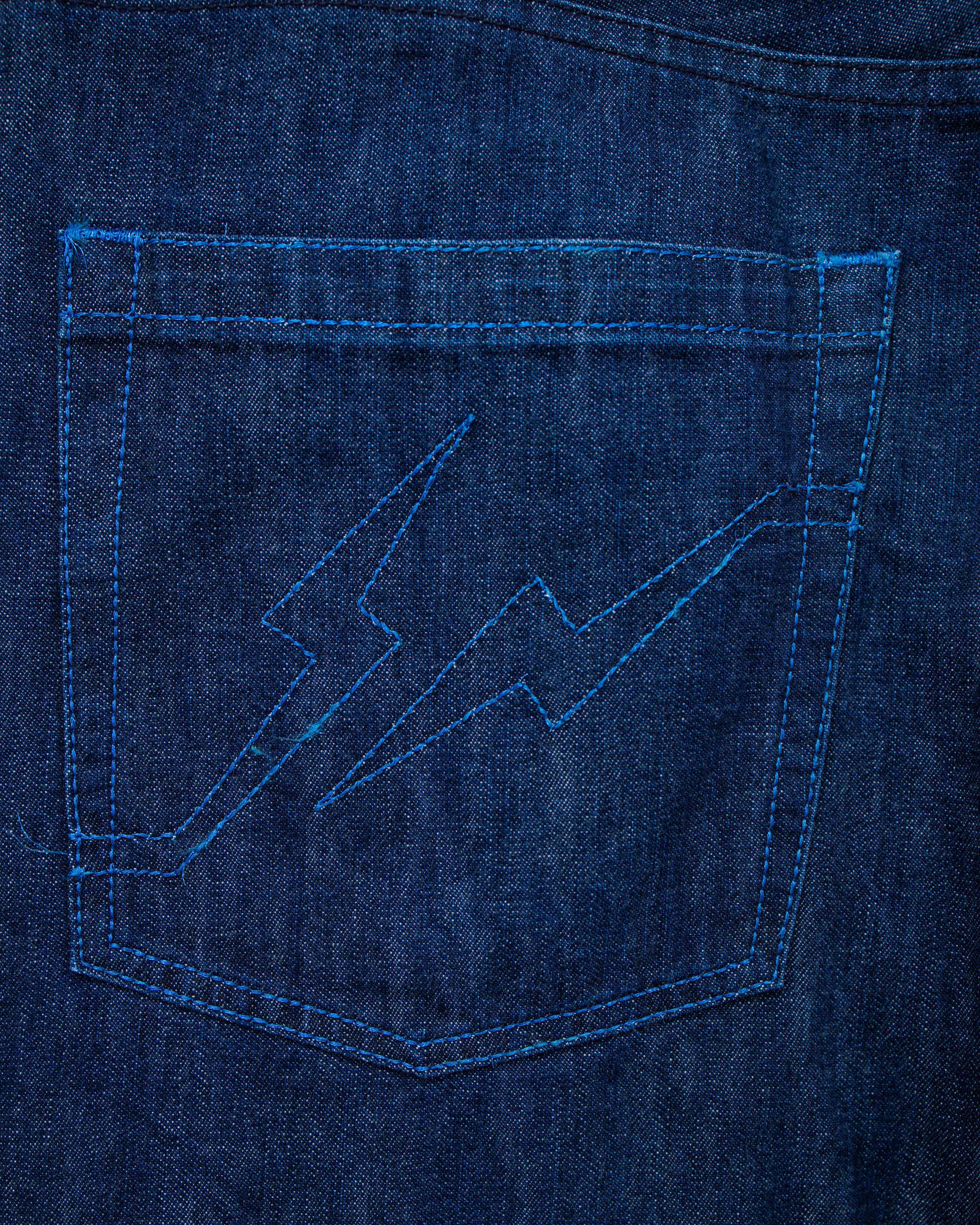 2000s Levi's/Fragment Fenom Denim Pants Dark Wash/Blue Stitch