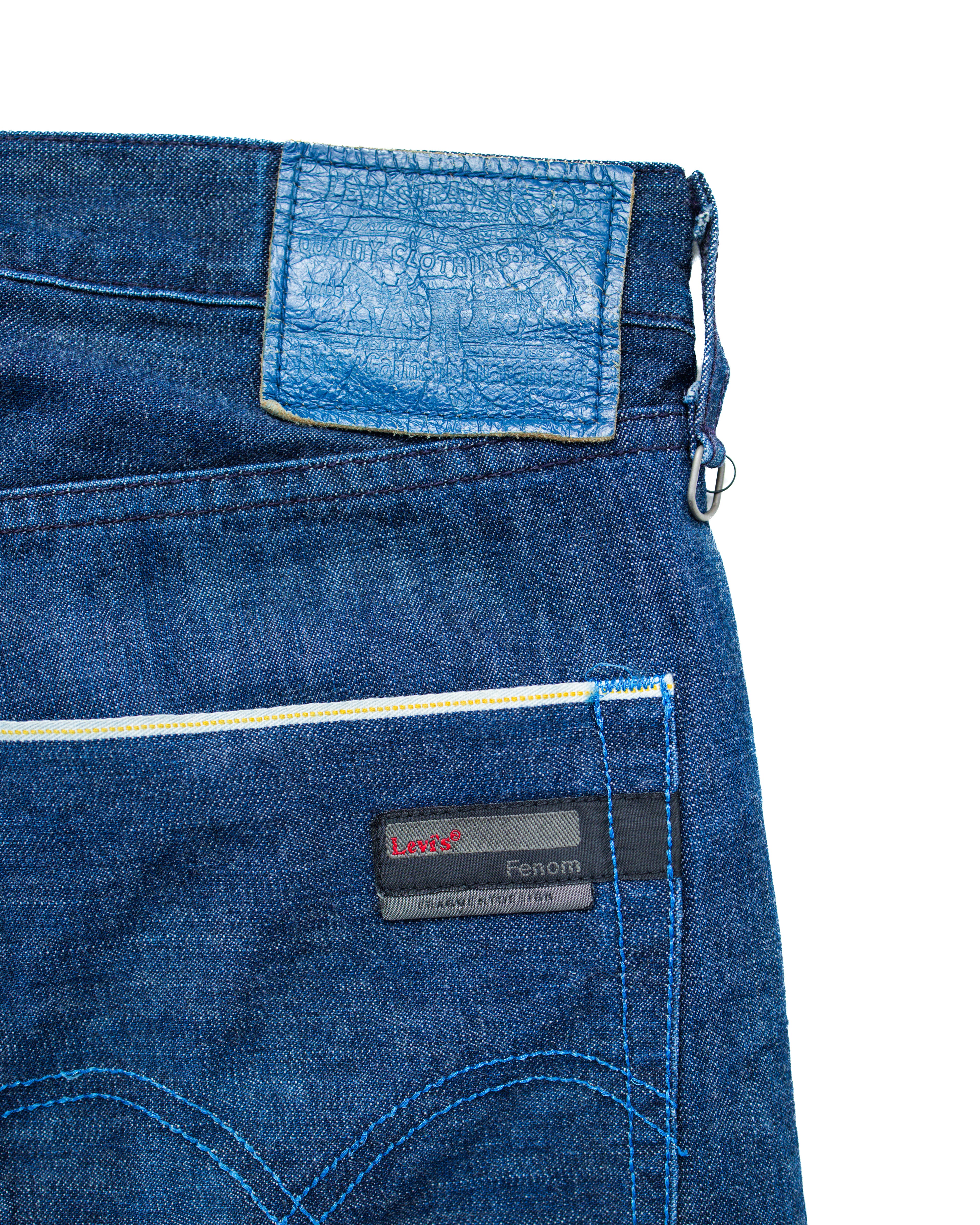 2000s Levi's/Fragment Fenom Denim Pants Dark Wash/Blue Stitch