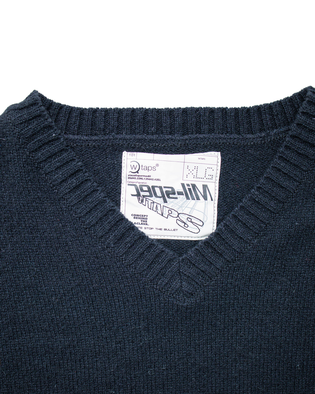 2000s WTAPS Mil Spec V-Neck Sweater
