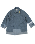 2000s Neighborhood Grey Heavy Peacoat W/ Pins