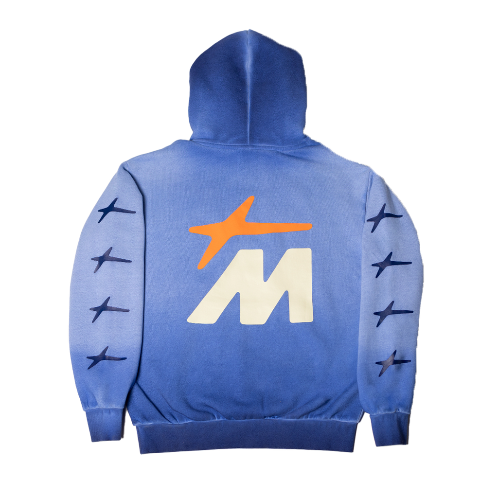 M-STAR Faded Hoodie (Blue)