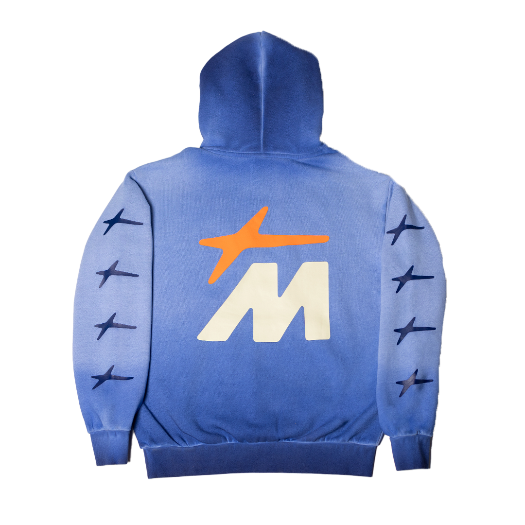 M-STAR Faded Hoodie (Blue)