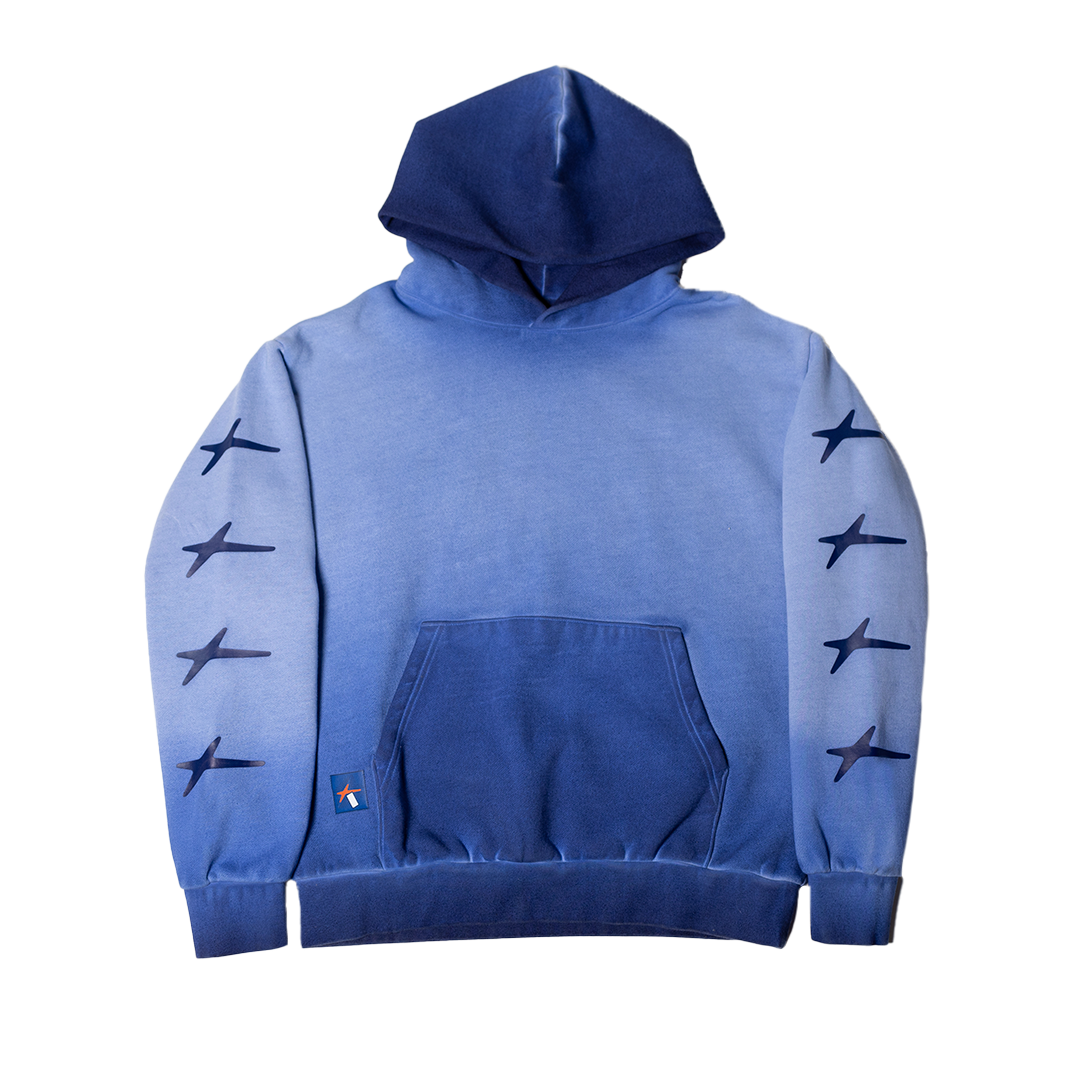 M-STAR Faded Hoodie (Blue)