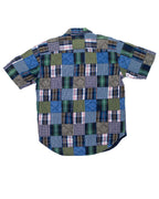 GAP BLUE LABEL MADRAS PATCHWORK PREP SHIRT