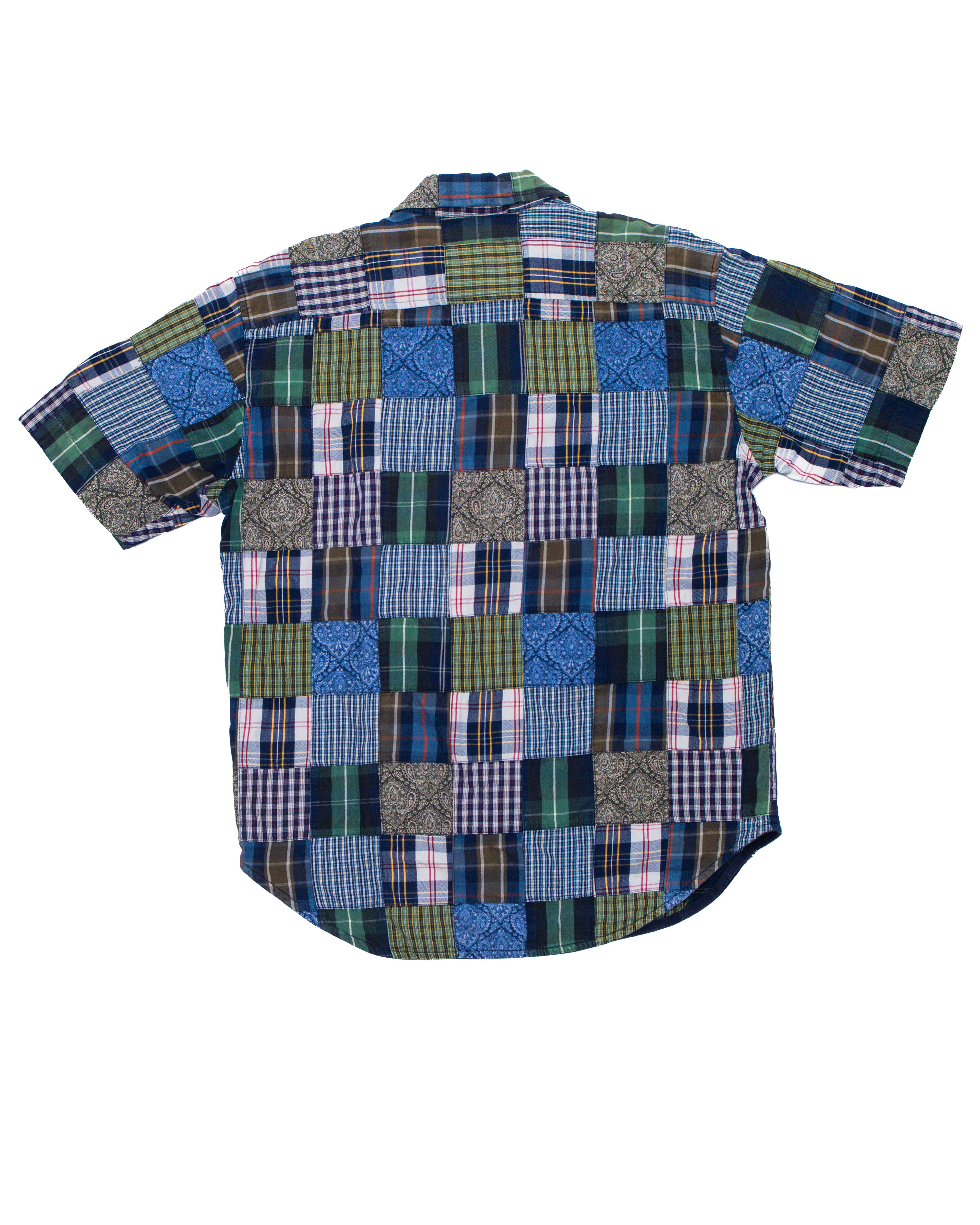 GAP BLUE LABEL MADRAS PATCHWORK PREP SHIRT