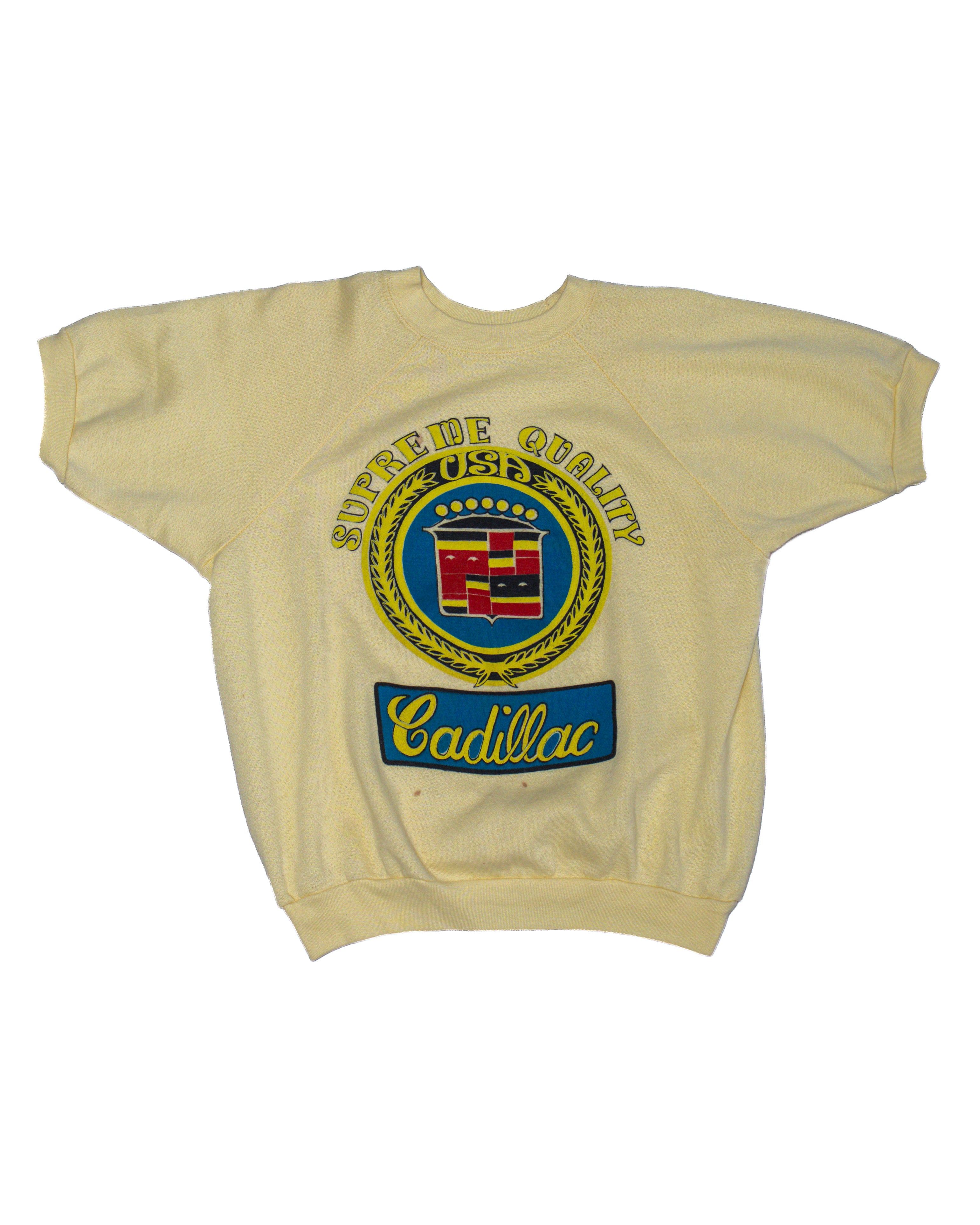 CADILLAC SUPREME QUALITY SHORT-SLEEVE SWEATSHIRT