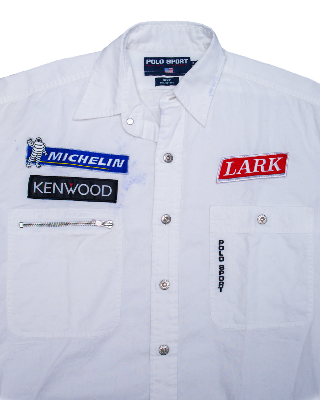 POLO SPORT RALPH LAUREN 1990S "TEAM GOH" RACING TWILL SHIRT