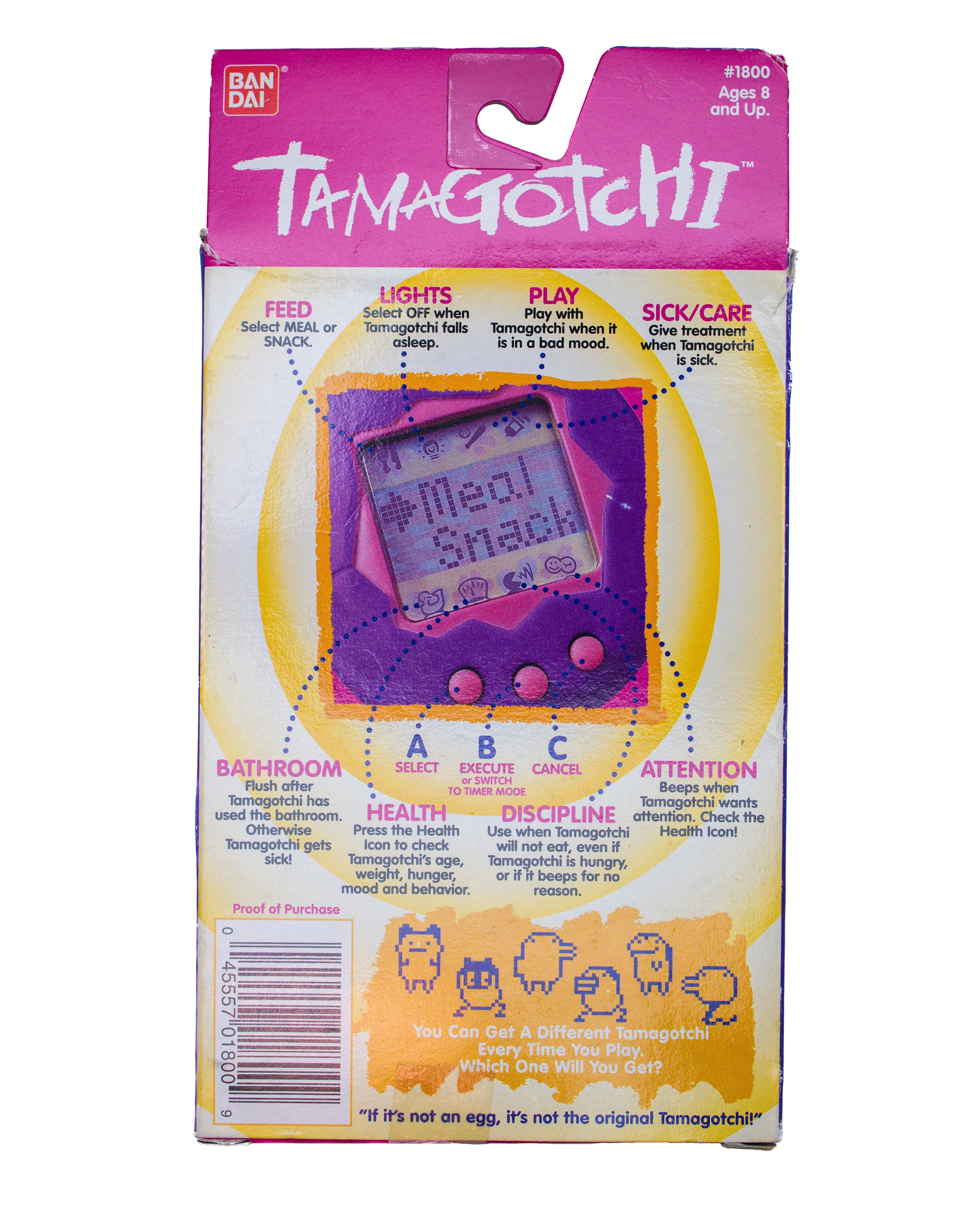 BANDAI TAMAGOTCHI GEN 1 ORIGINAL PACKAGING