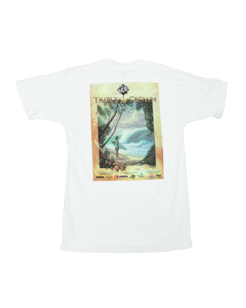 1994 Triple Crown of Surfing North Shore Hawaii Lite Ice Poster T