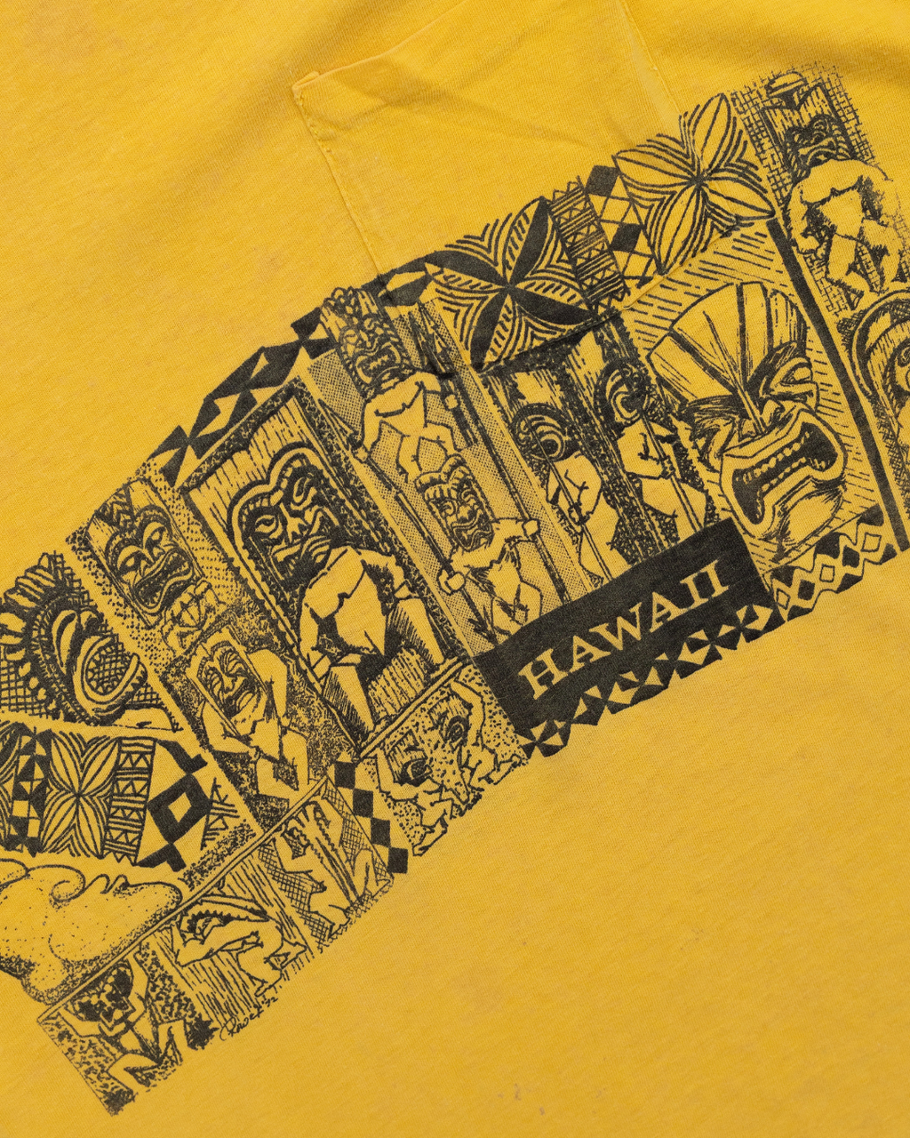 1970s True Vintage Hawaii Tiki Pocket T