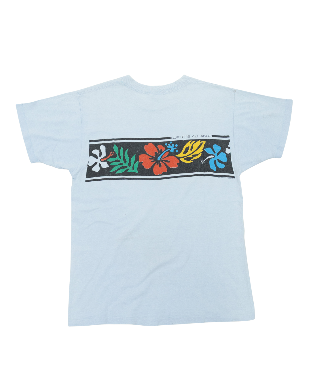 1980s Surfers Alliance Floral Pocket T