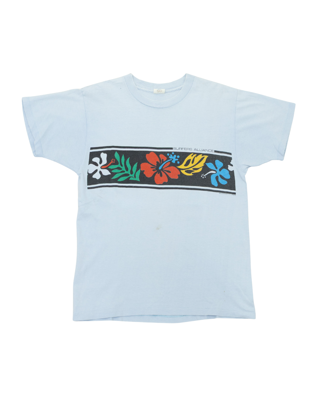 1980s Surfers Alliance Floral Pocket T