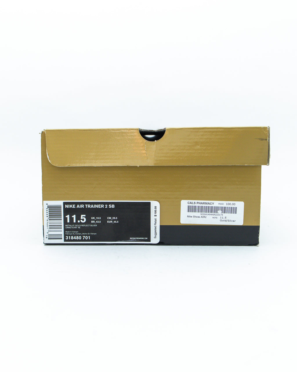 2007 Nike Air Trainer 2 SB Gold