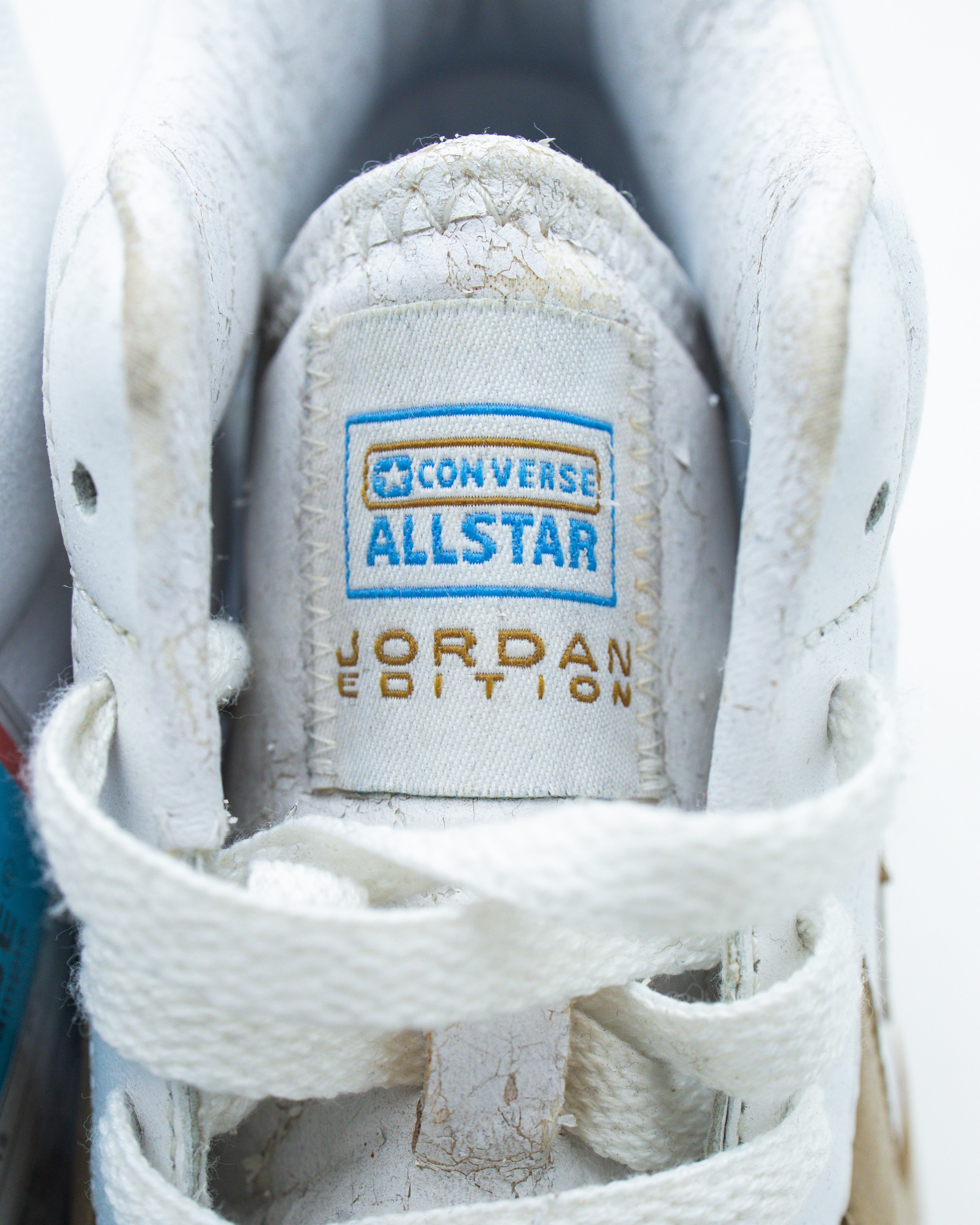 2004 Converse Pro Leather Hi White/Gold Jordan DMP Sample