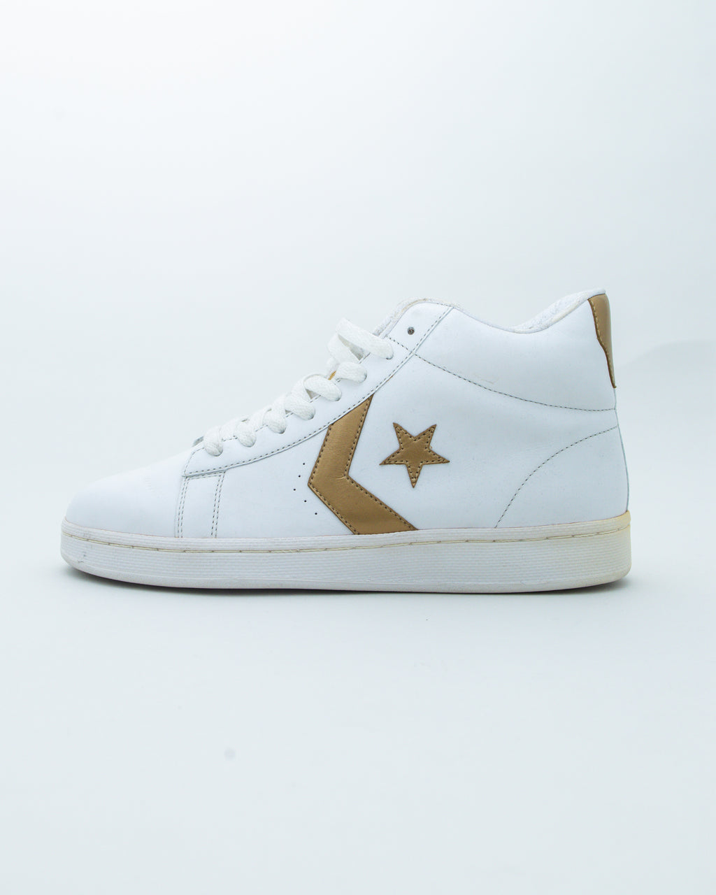 2004 Converse Pro Leather Hi White/Gold Jordan DMP Sample